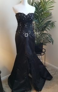 Tony Bowls Black Sequin Formal Dress